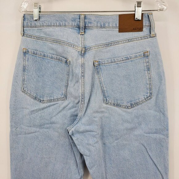 Aeropostale Light Wash Button Fly Women's Denim Mom Jeans Size 6 - Picture 7 of 10